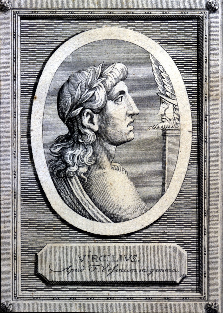 Vergilius (i. e. 70-19), latin költő. 18. századi metszet. alkotó: Unknown artist