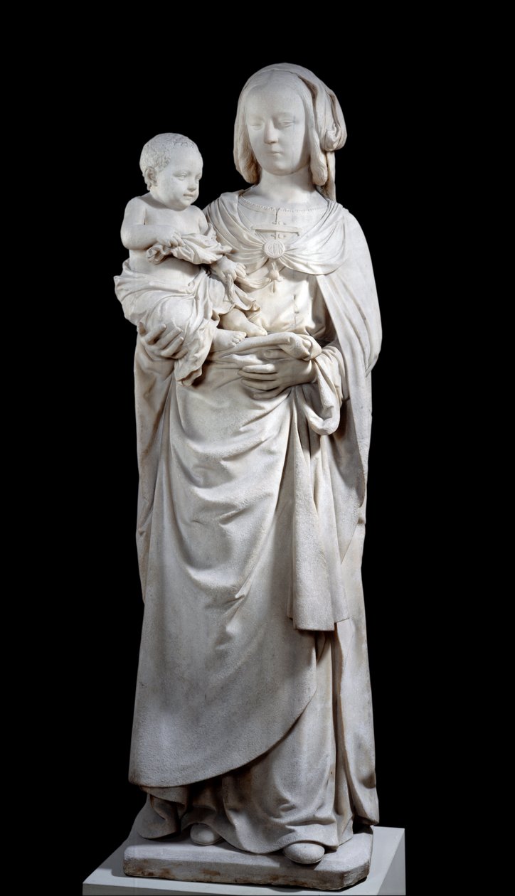 A Szűz és a Gyermek az Olajfás Szűznek nevezett szobor albatban. A Chateau de Couasnonból (Olivet). 1510-1520. Párizs, Louvre Múzeum. alkotó: Unknown artist