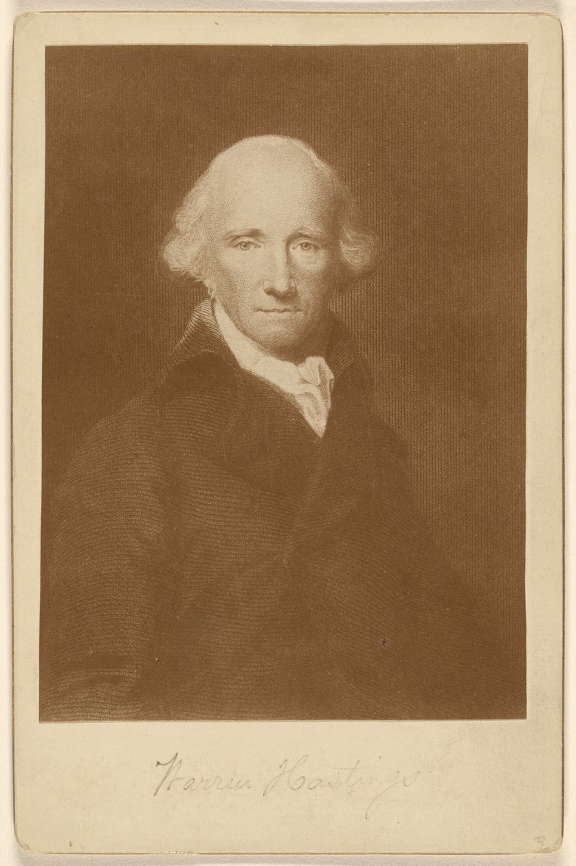Warren Hastings (egy metszetről) alkotó: Unknown artist