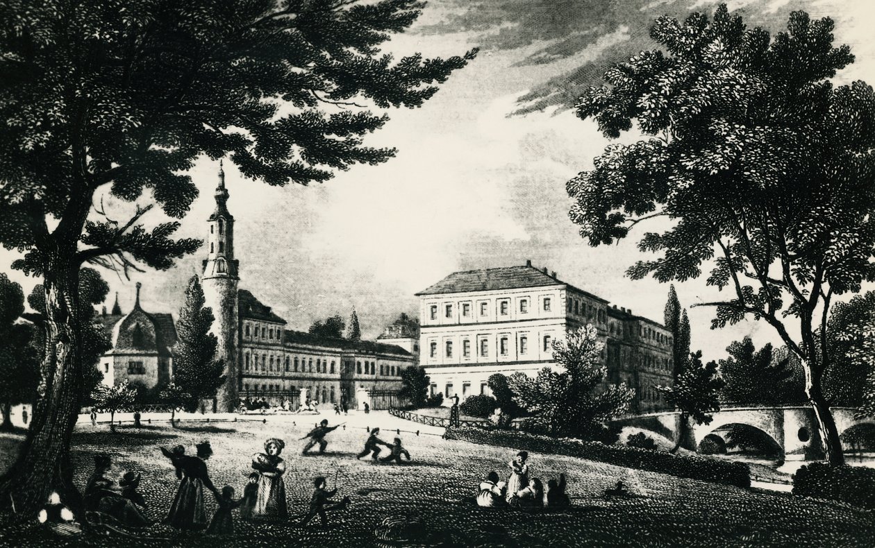 Weimari vár, metszet, Németország alkotó: Unknown artist