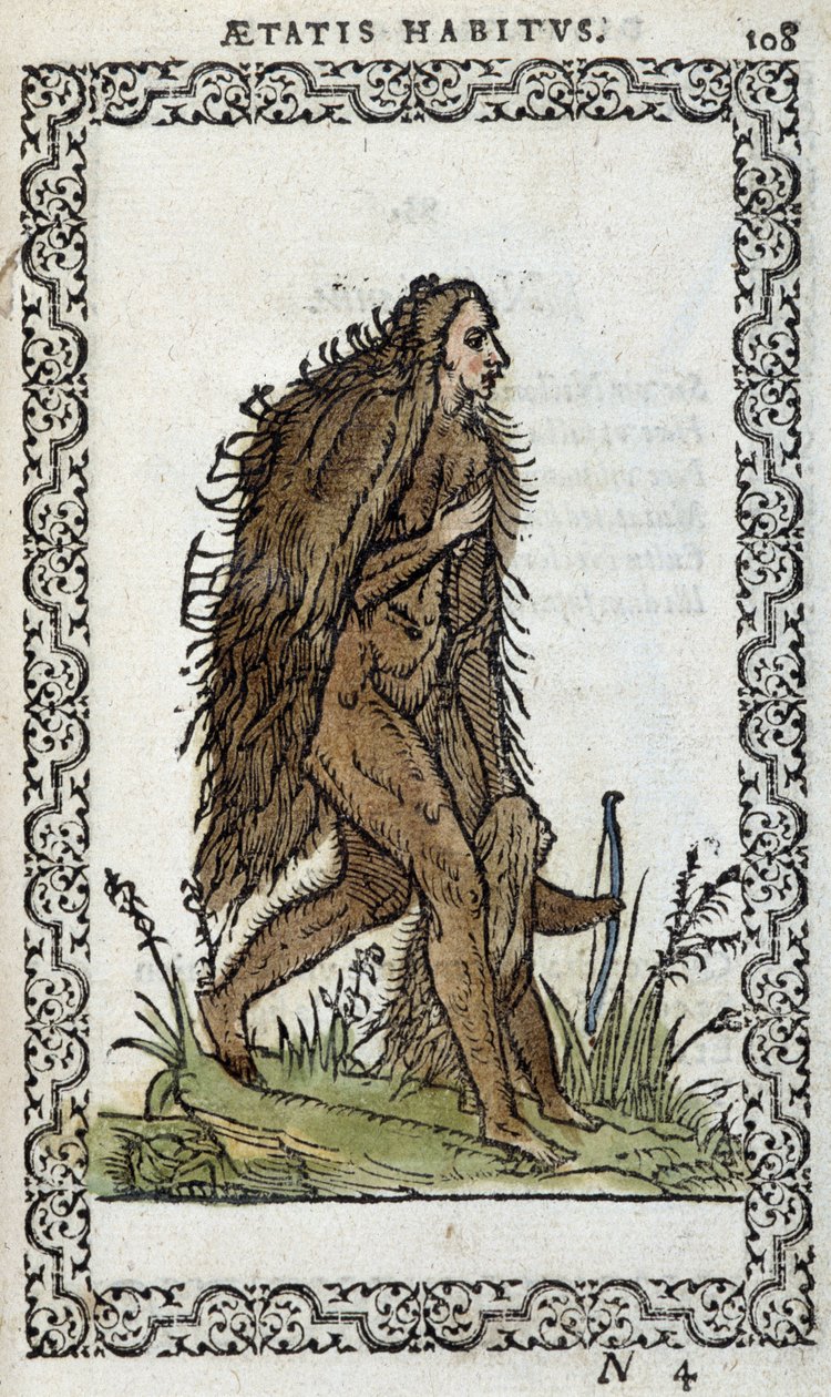 Vad nő és gyermeke – Jean Sluperius „Habits et effigies” című könyvében alkotó: Unknown artist