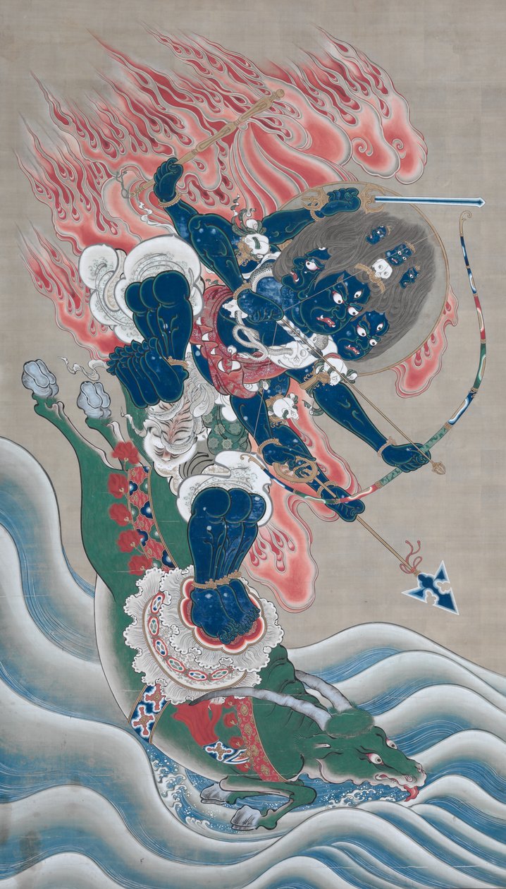 A nagy félelmet keltő erő bölcsességkirálya (Daiitoku Myōō) alkotó: Unknown artist