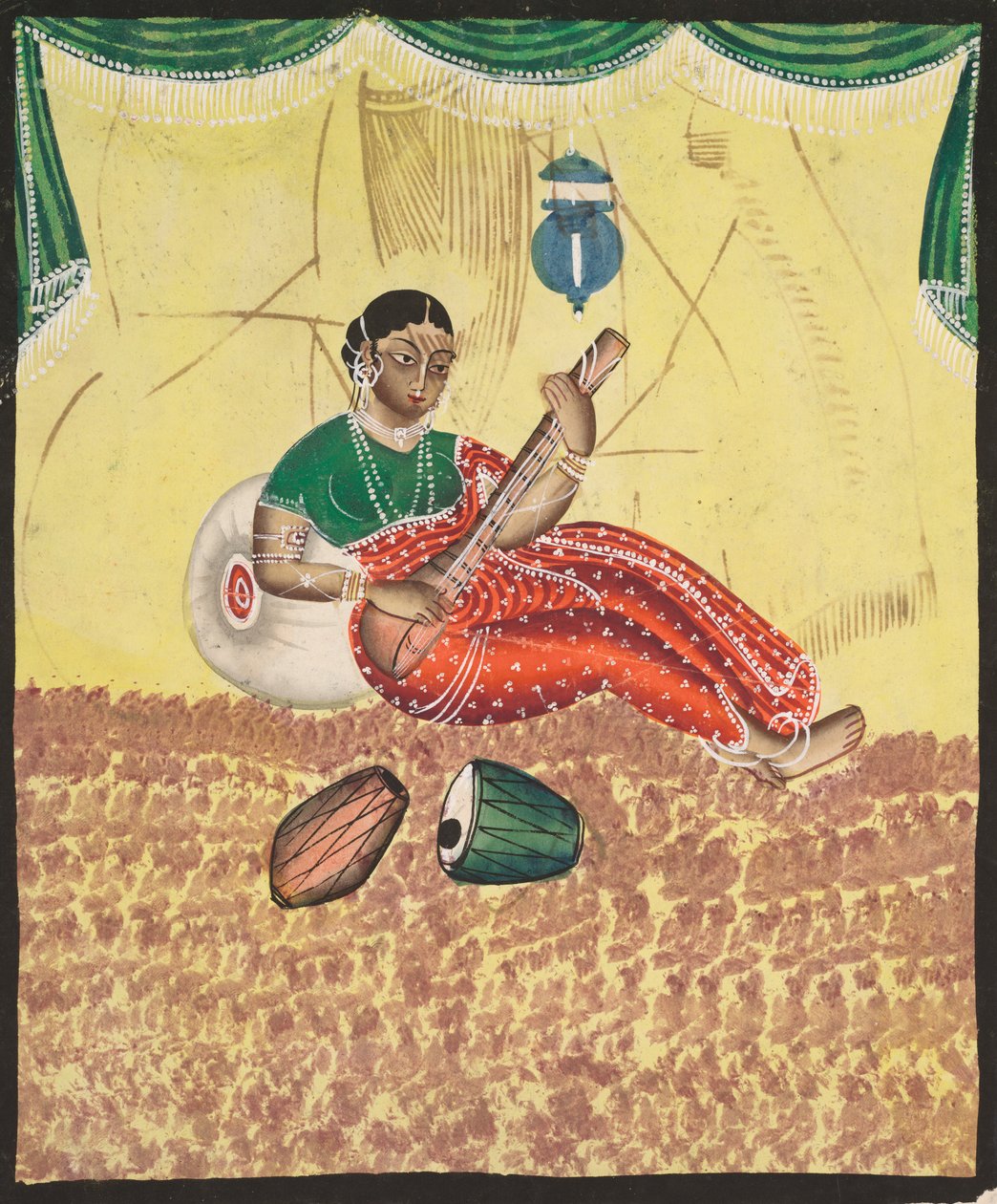 Nő zenél (rekto) alkotó: Unknown artist