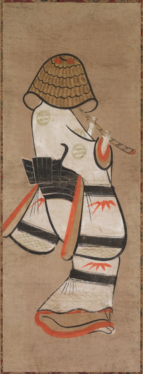 Nő mint ichineráns szerzetes: Ona Komuso (Otsue) alkotó: Unknown artist