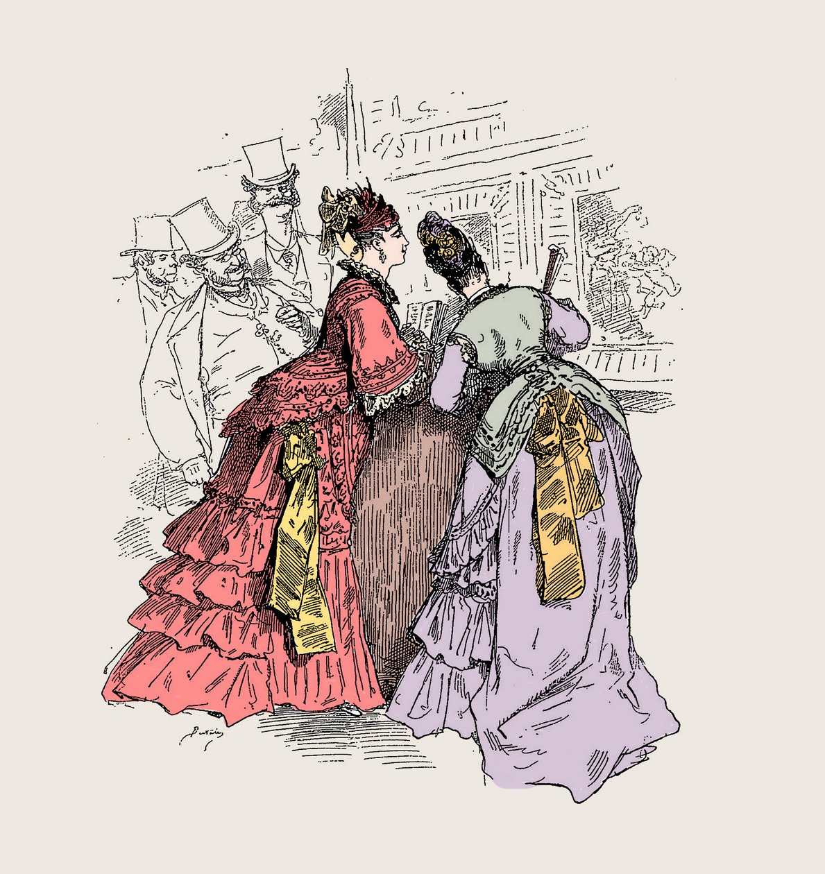 Nő a múzeumban: „Ha azt mondom, hogy ez egy Worth-i ruha, felismerem az érintést”” (Charles Frederick Worth 1825-1895) – Charles Albert d