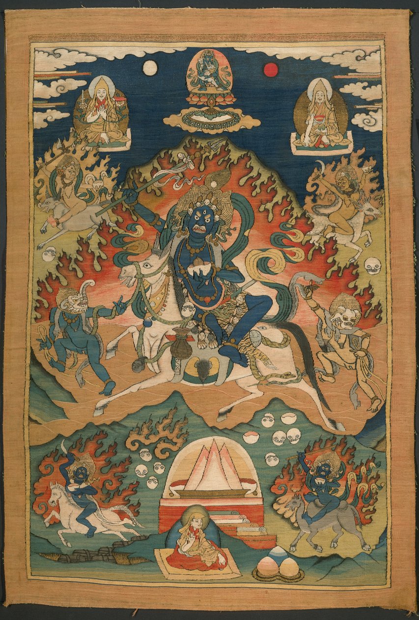 Saraswati Istennő haragvó formája (Magzor Gyalmo) vagy Palden Llamo alkotó: Unknown artist
