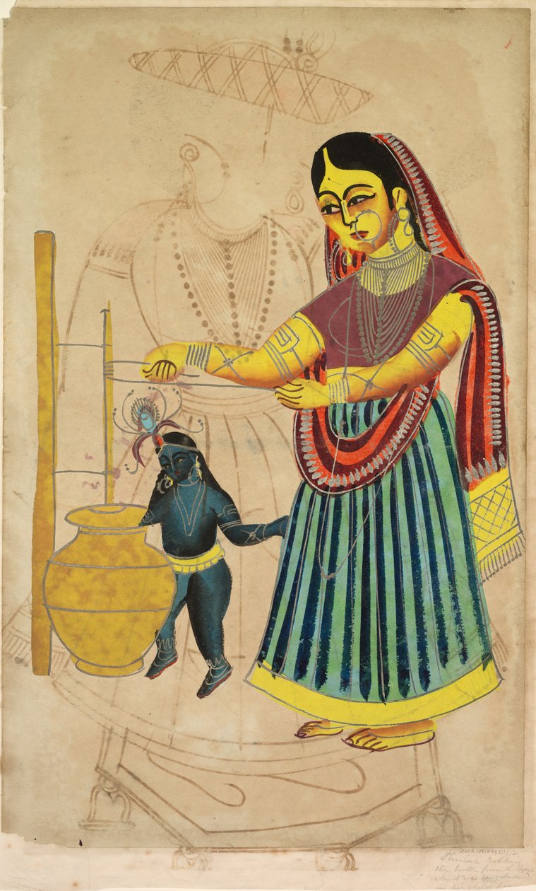 Yasoda vaj kavarása (fordítva) alkotó: Unknown artist