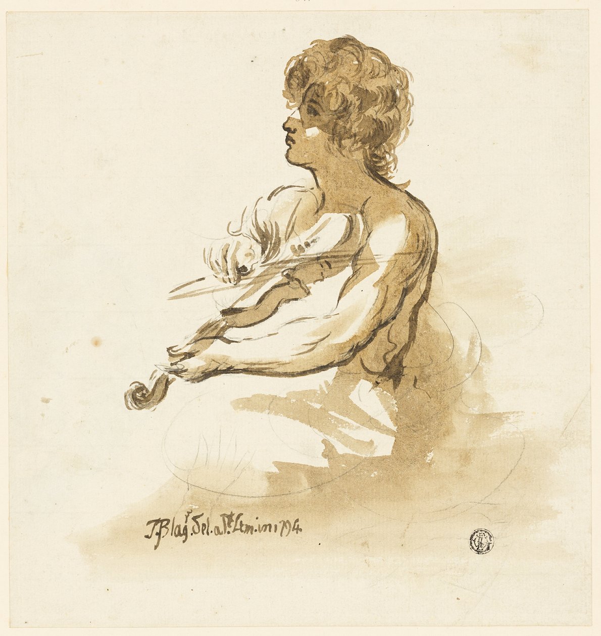 Fiatal hegedűművész alkotó: Unknown artist
