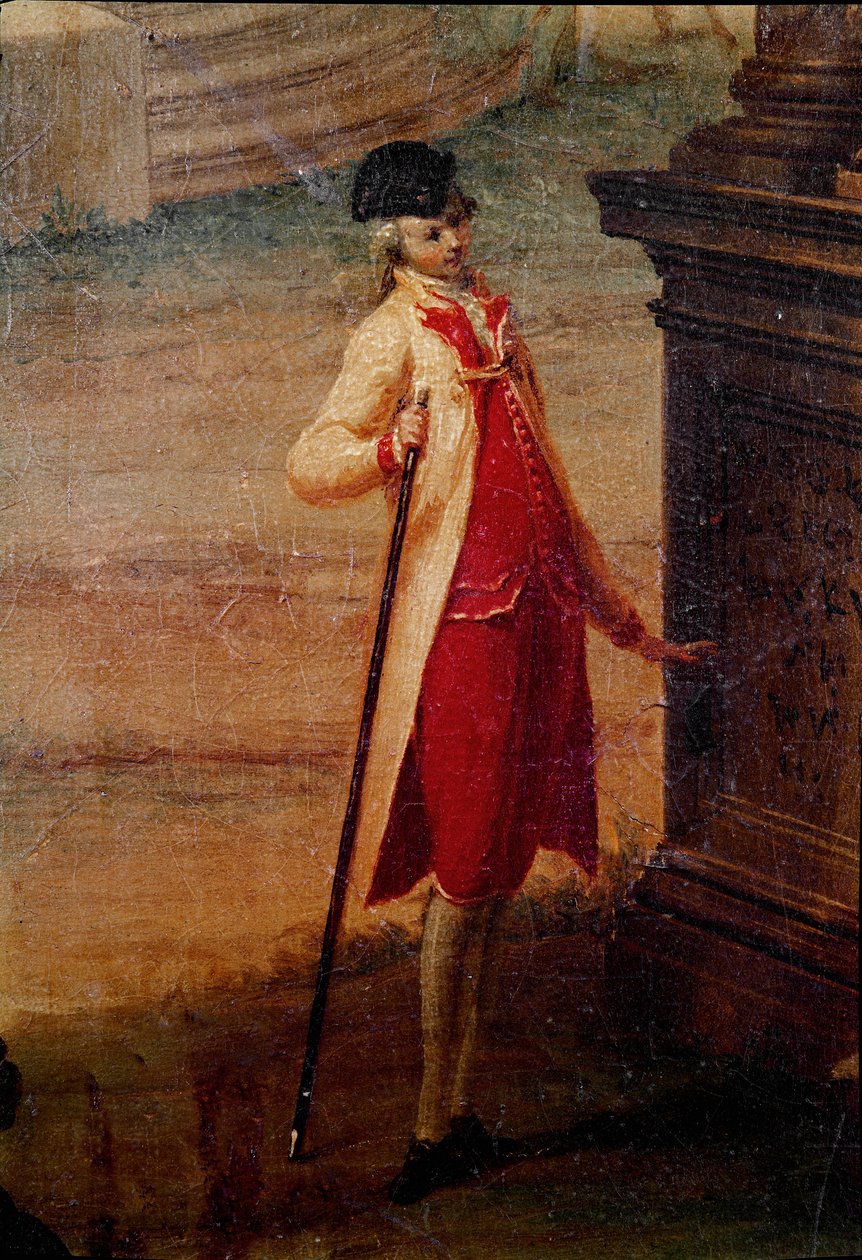 A velencei arisztokrácia fiatalembere Részlet. Névtelen festmény. 18. századi Galleria del 