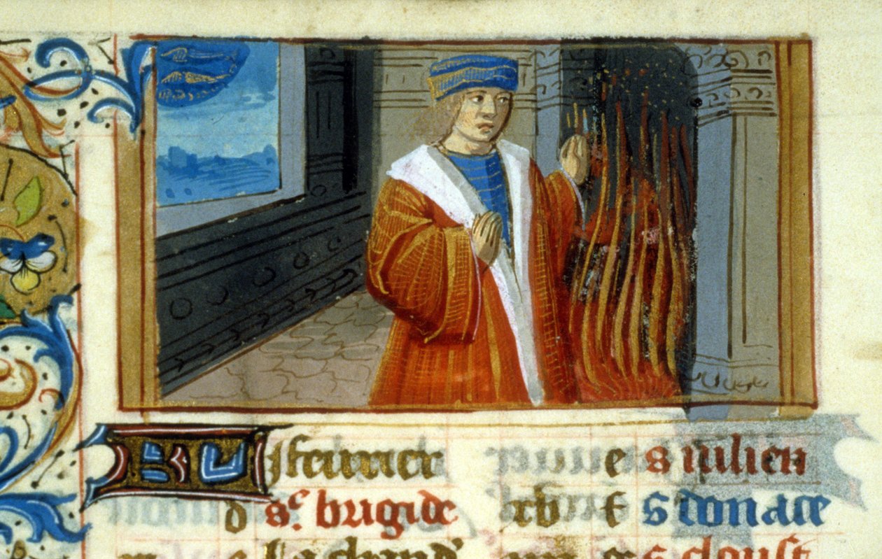 Zodiac Fish, kandalló - miniatűr, középkor (ref. 137, 046v): Engedélykérés a Toulouse-i Városi Könyvtárhoz (tel: 05 62 27 66 66) alkotó: Unknown artist