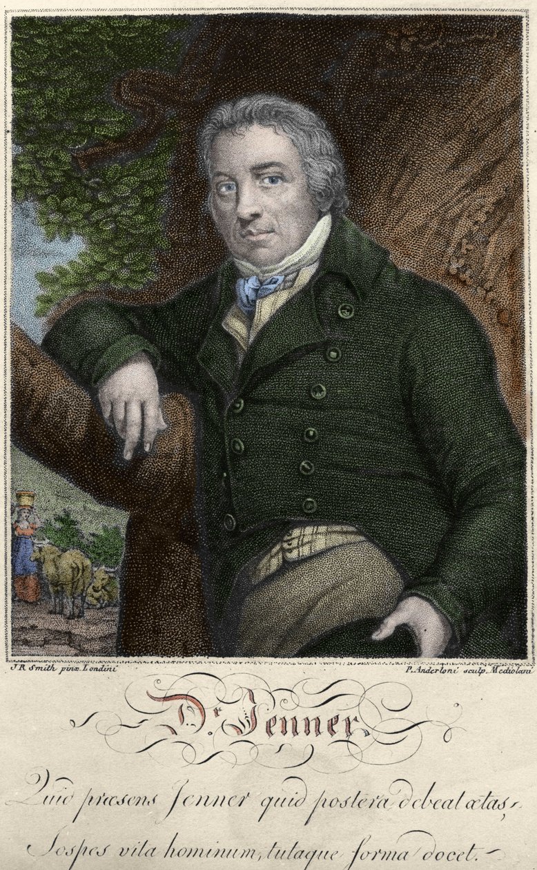 Edward Jenner (1749-1823) angol orvos portréja, a himlő elleni immunitás felfedezője. alkotó: Unknown artist