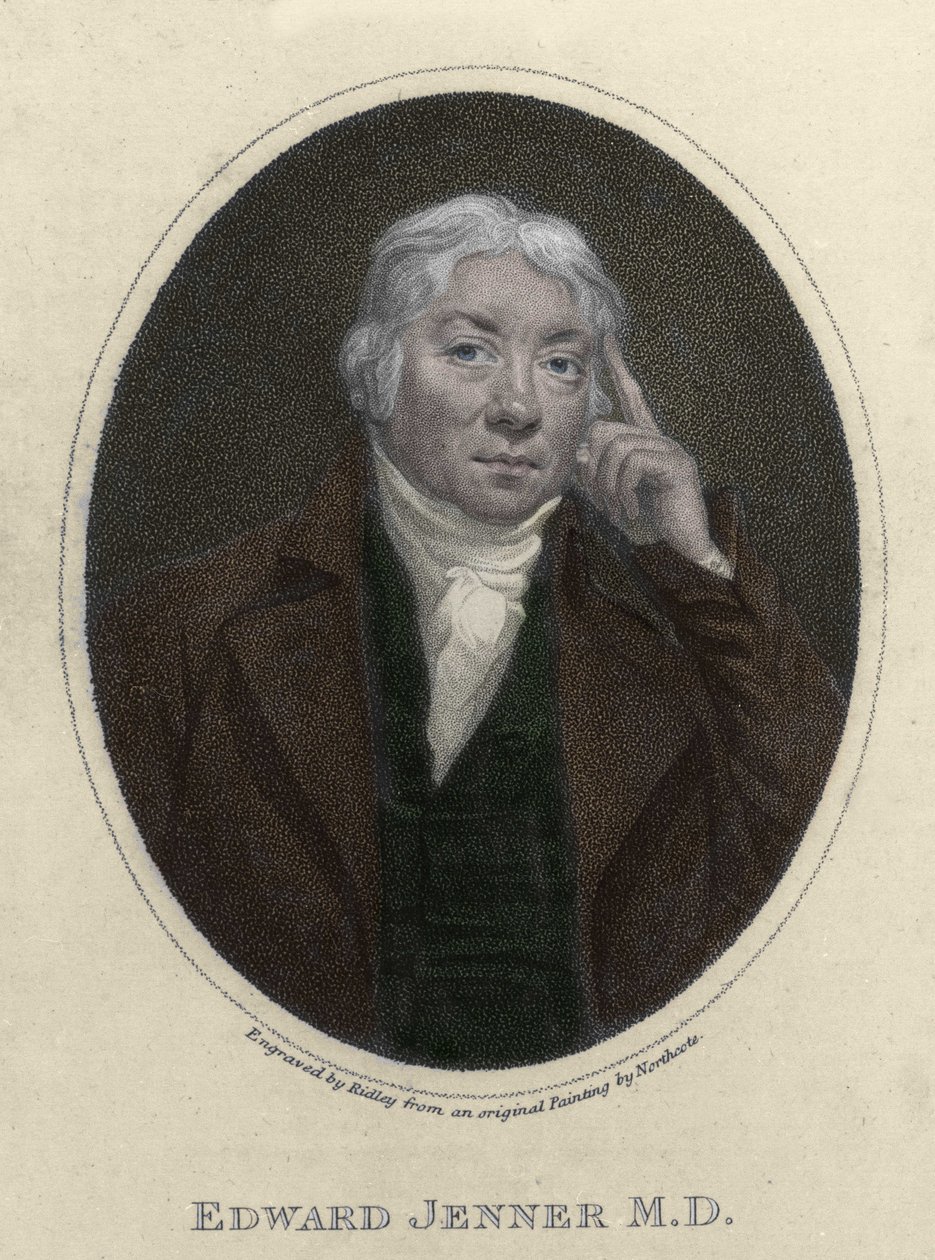 Edward Jenner (1749-1823) angol orvos portréja, a himlő elleni immunitás felfedezője. alkotó: Unknown artist