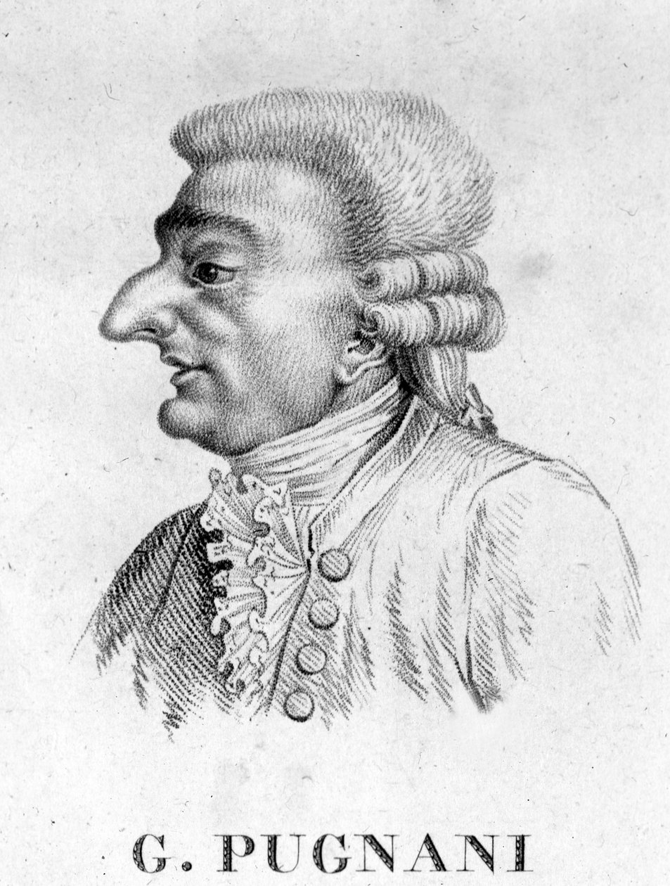 Gaetano Pugnani portréja. Olasz hegedűművész és zeneszerző (született Torinóban alkotó: Unknown artist
