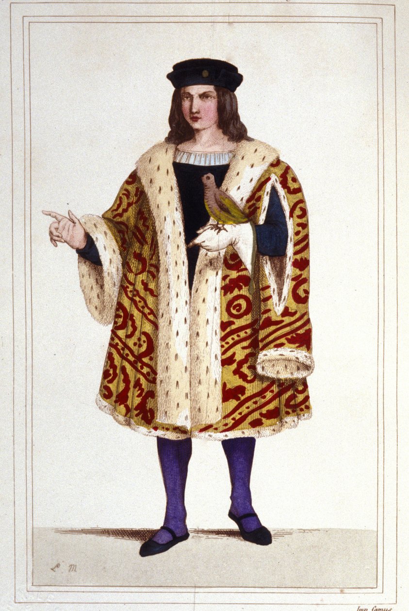 Guillaume de Montmorency (kb. 1453 - 1531) portréja, 1830-as metszet. alkotó: Unknown artist