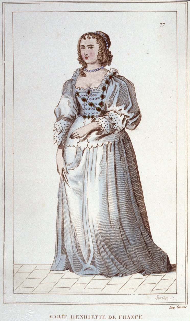francia Henriette-Marie portréja. Párizs alkotó: Unknown artist