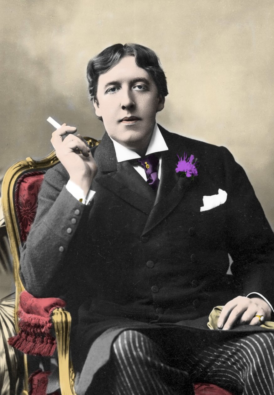 Oscar Wilde író portréja. 19. századi fénykép alkotó: Unknown artist
