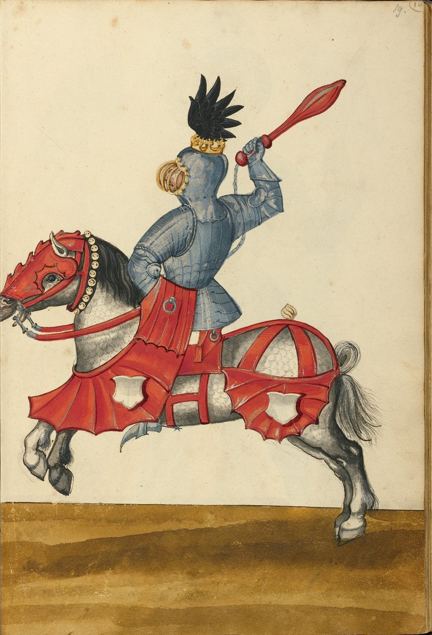 Egy lovas páncélban alkotó: Unknown artist/maker