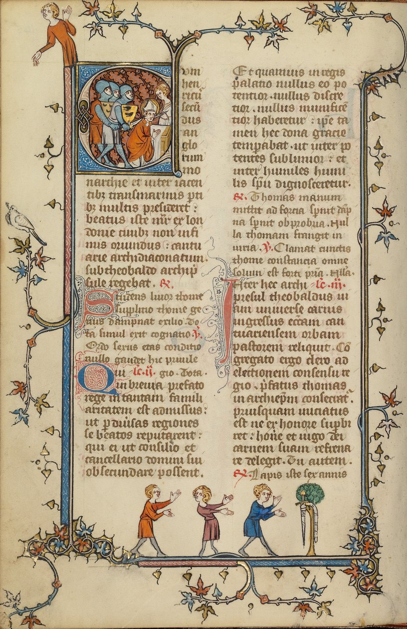 C kezdet: Becket Szent Tamás mártíromsága alkotó: Unknown artist/maker
