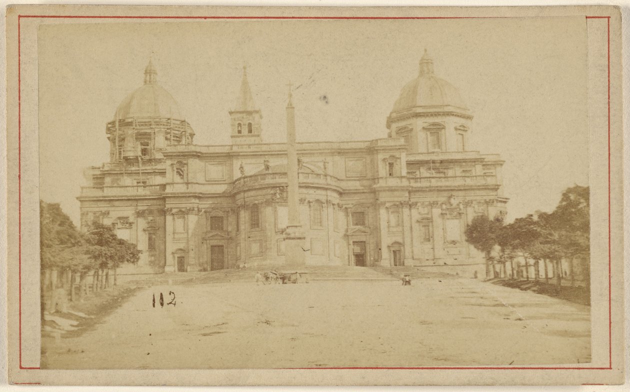 S. Maria Maggiore [Hátsó nézet]. alkotó: Unknown artist/maker