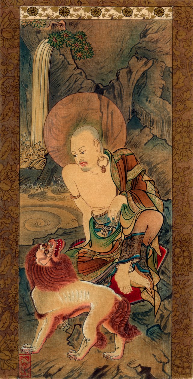 Arhat, japán, késő Kamakura-korszak, 14. század 1886. alkotó: Unknown follower of Ryozen
