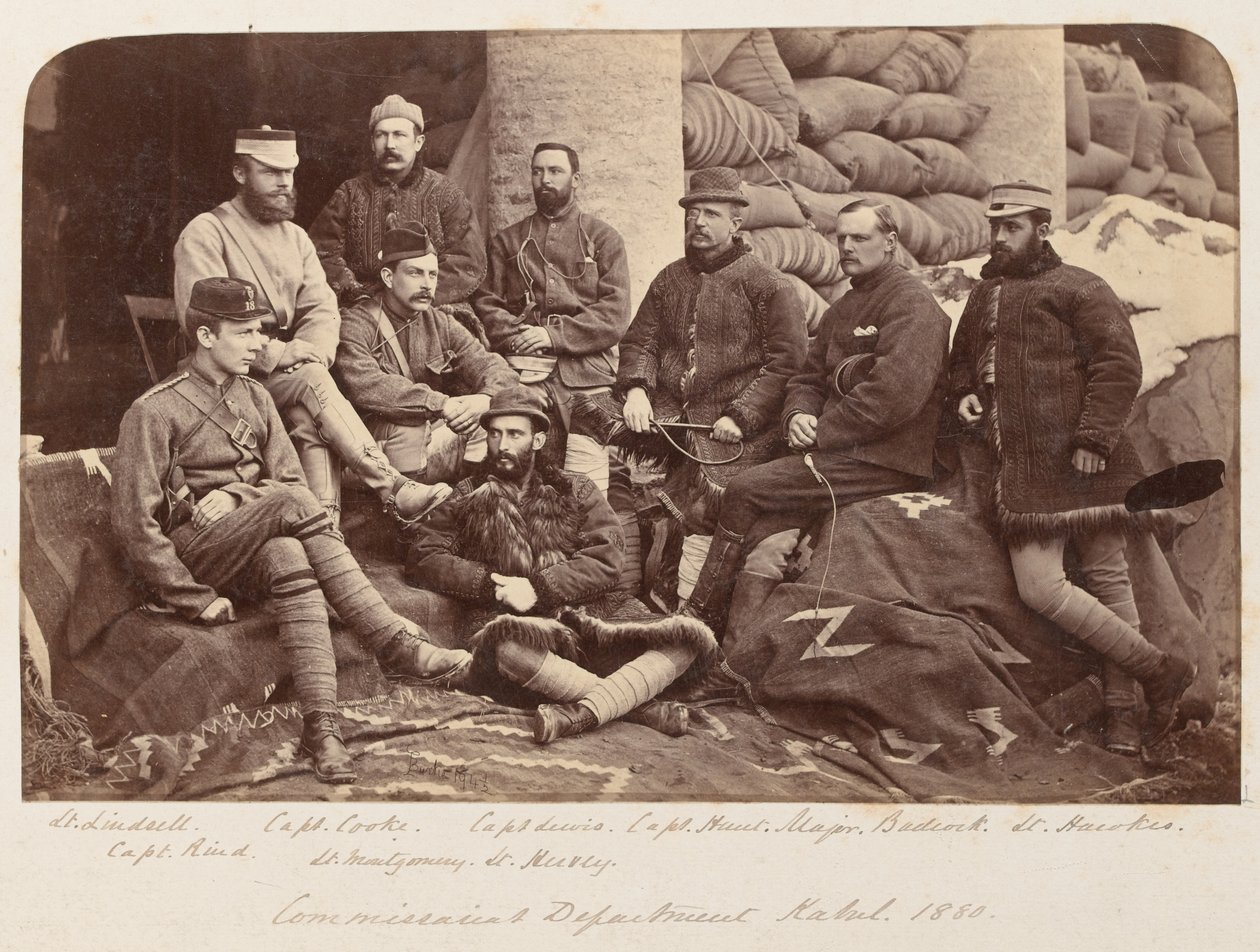 Brit tisztek egy csoportja, 1879 körül alkotó: Unknown photographer