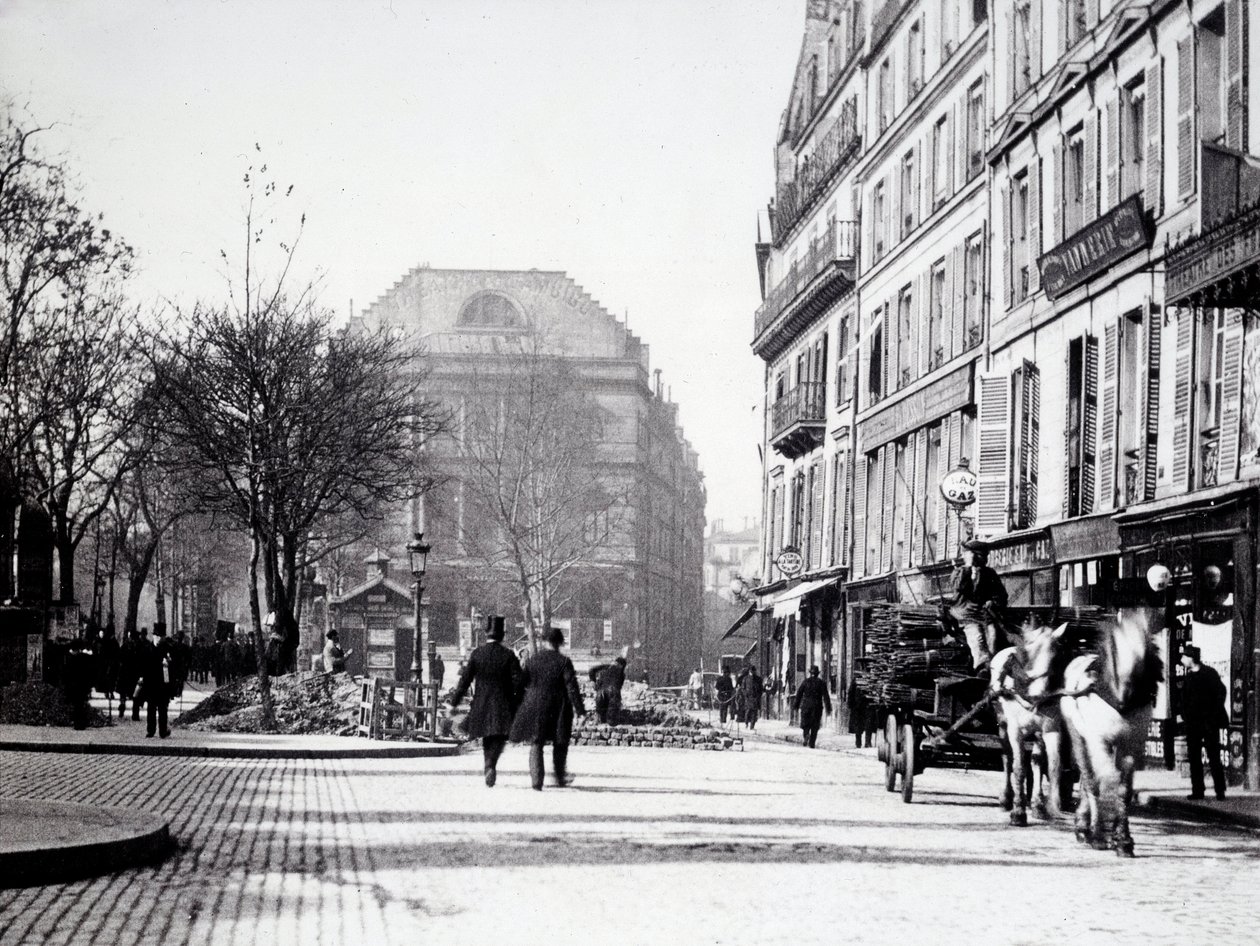 A rue de Paris az Ambigu színházzal (3. kerület) alkotó: Unknown photographer