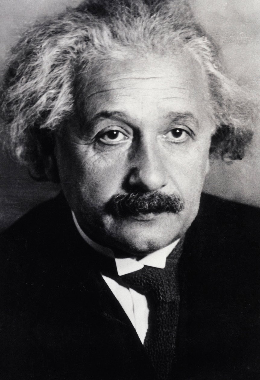 Albert Einstein (f/w fotó) alkotó: Unknown photographer