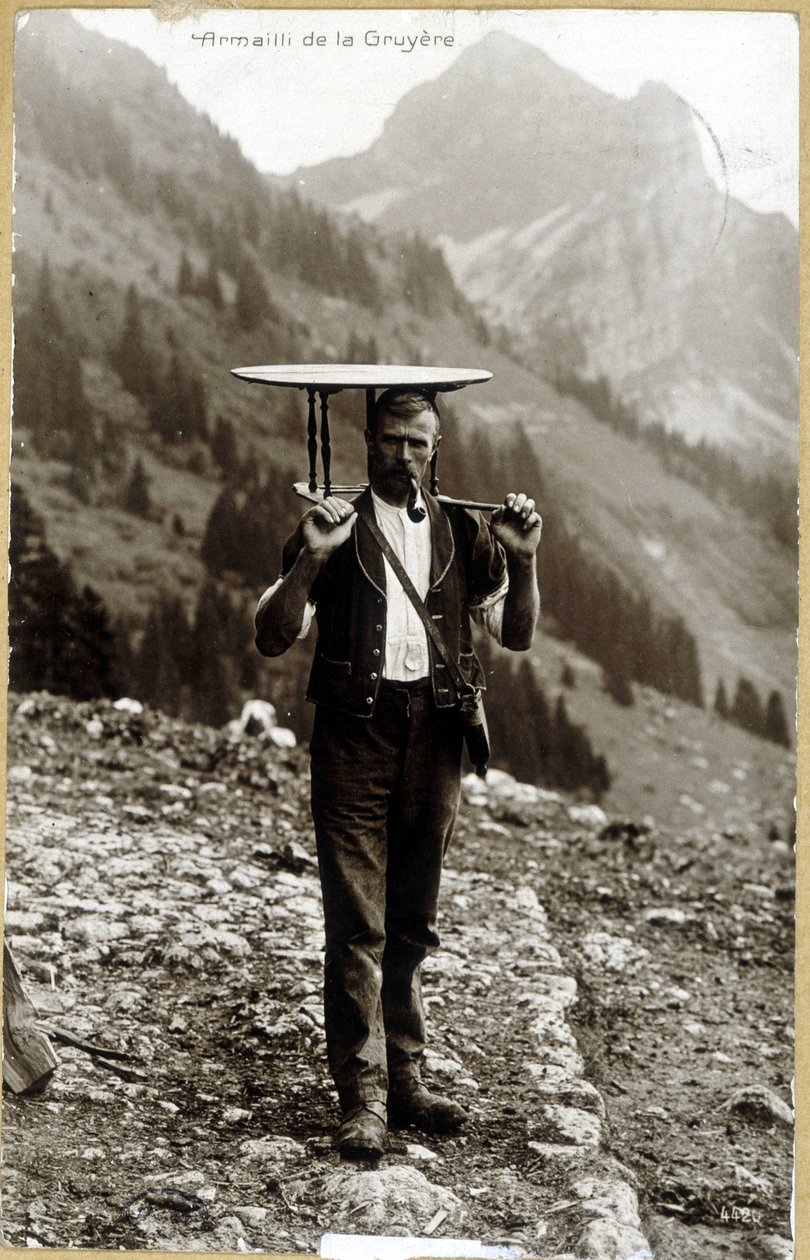 Armailli de la Gruyère - képeslap, 19. század vége alkotó: Unknown photographer