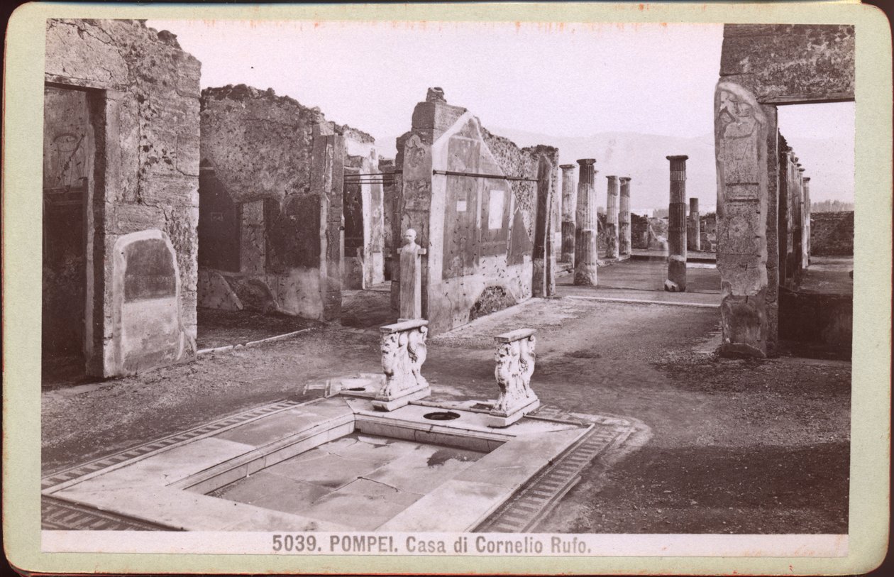 Cornelius Rufus háza Pompejiben, 1880 körül (fénykép) alkotó: Unknown photographer