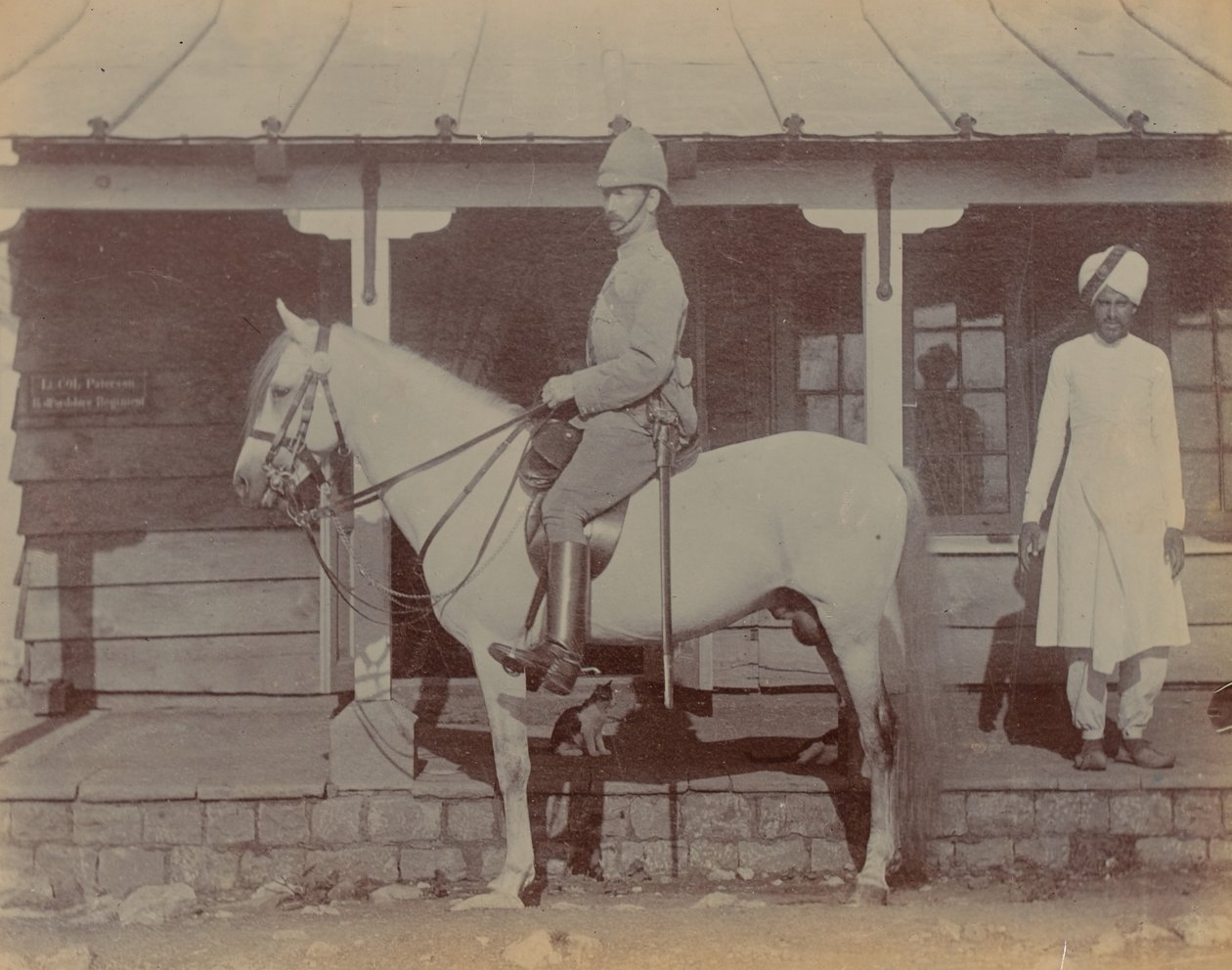 A M Paterson ezredes, az 1. bedfordshire-i ezred parancsnoka alkotó: Unknown photographer