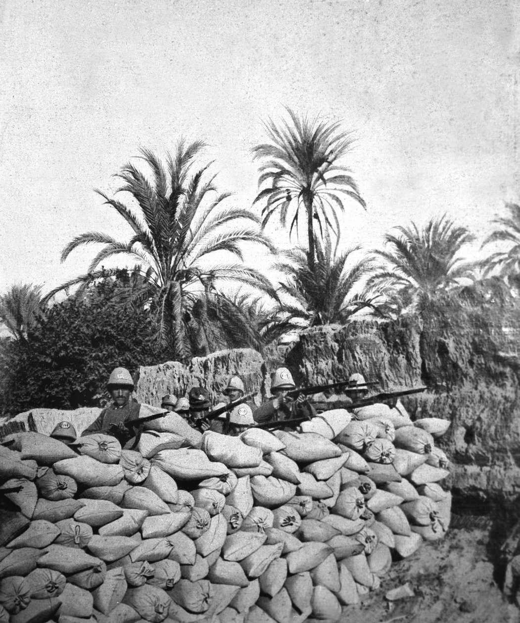 Líbia meghódítása Olaszország által, 1911 körül (fekete-fehér fotó) alkotó: Unknown photographer