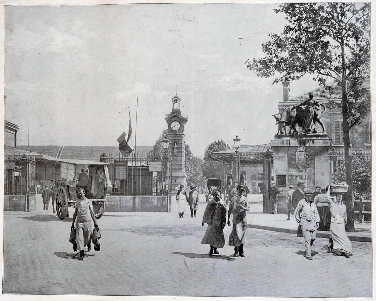 A La Villette vágóhidak bejárata alkotó: Unknown photographer