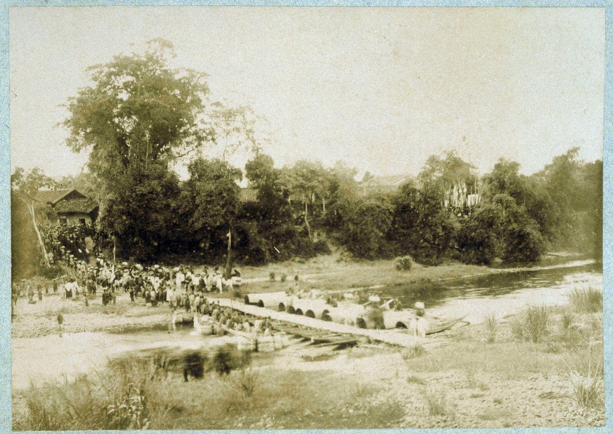 A kínai francia bizottság belépője (a kínai-annamita határ kérdése) alkotó: Unknown photographer