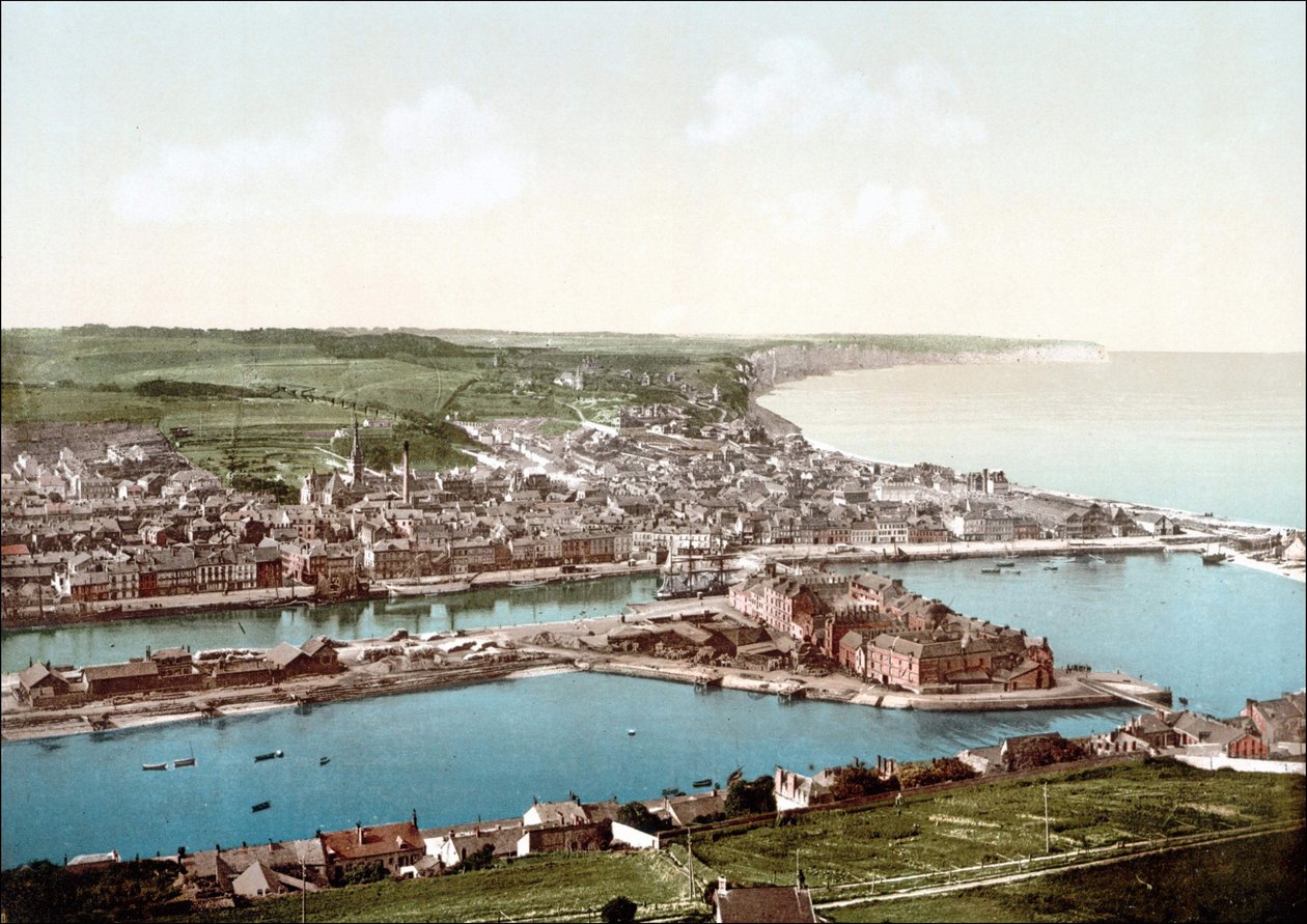 Fécamp és sziklái - 1895. V alkotó: Unknown photographer