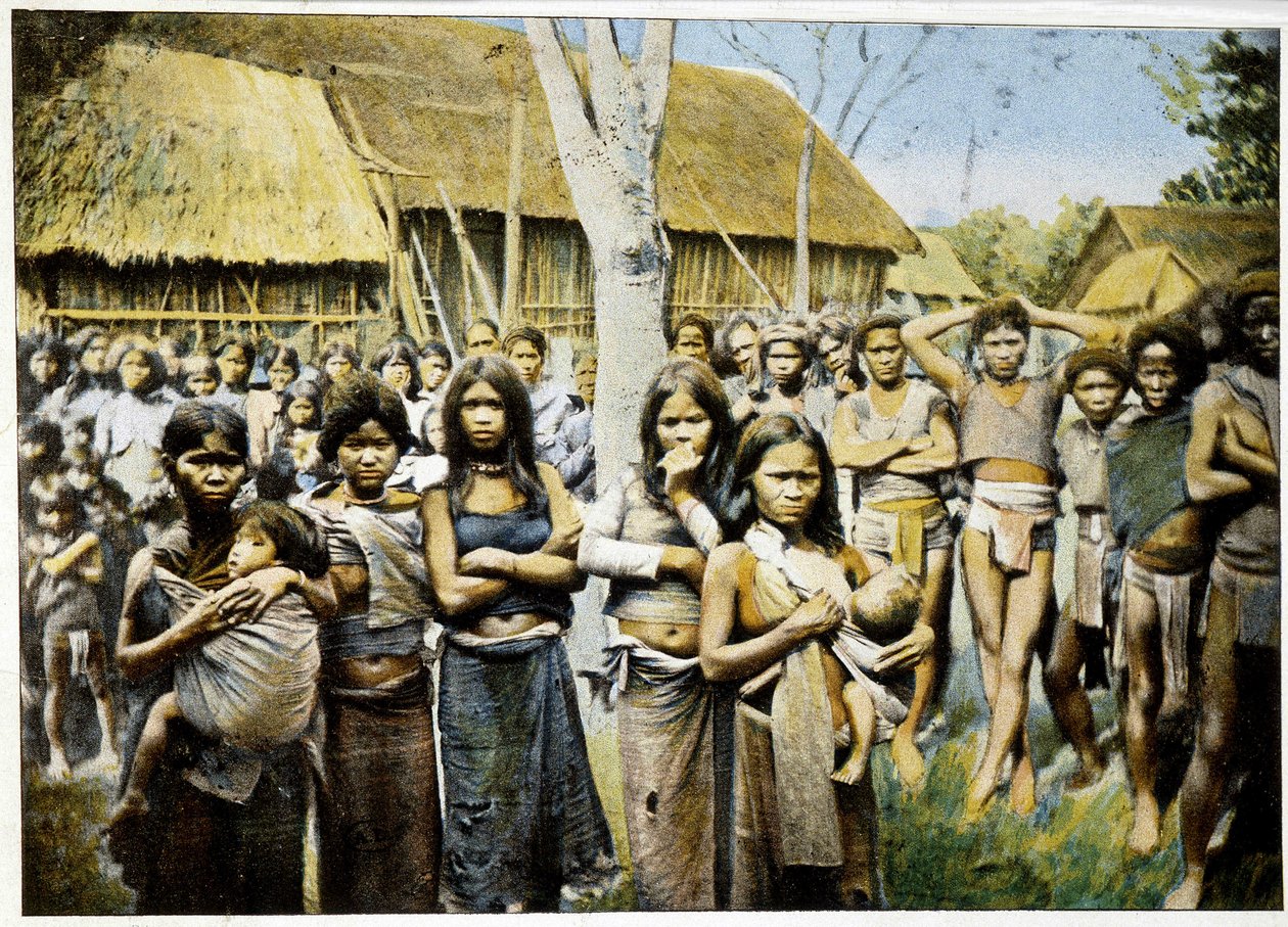 Nők és lányok a Monisok földjéről, Annam, c. 1895, „A világ körül”, 19. század vége. alkotó: Unknown photographer