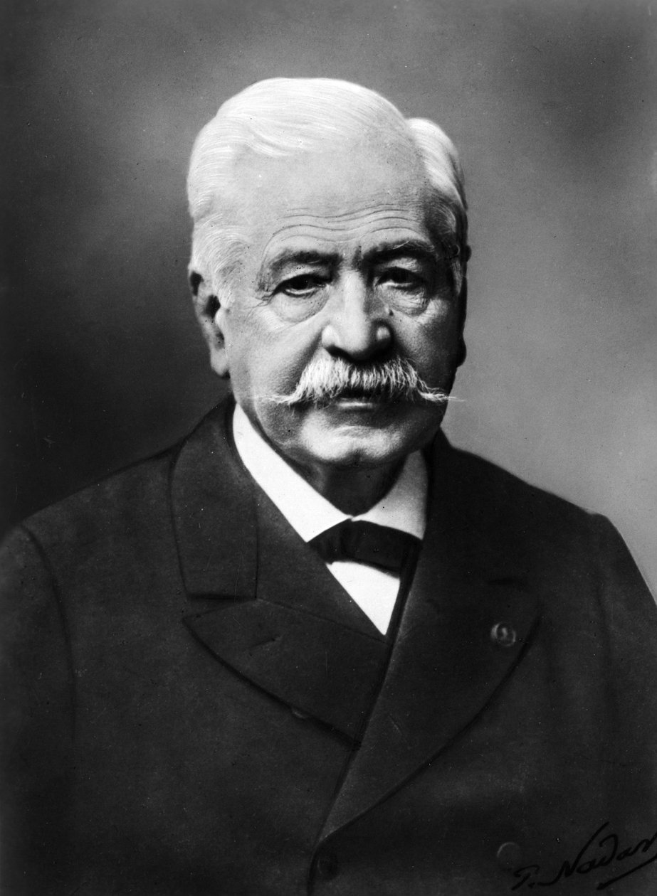 Ferdinand de Lesseps (1805-1894), francia diplomata és ügyintéző. alkotó: Unknown photographer