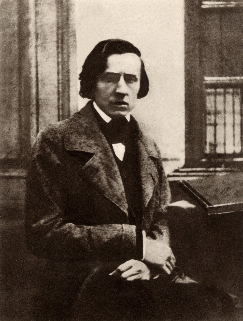 Frederic Chopin (1810-1849) lengyel zeneszerző és zongoraművész (fekete-fehér fotó) alkotó: Unknown photographer