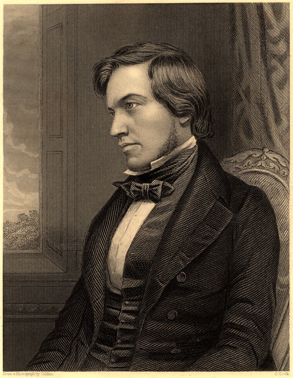 "George Fownes (1815-1849). Brit vegyész, 1860 körül (metszet). alkotó: Unknown photographer