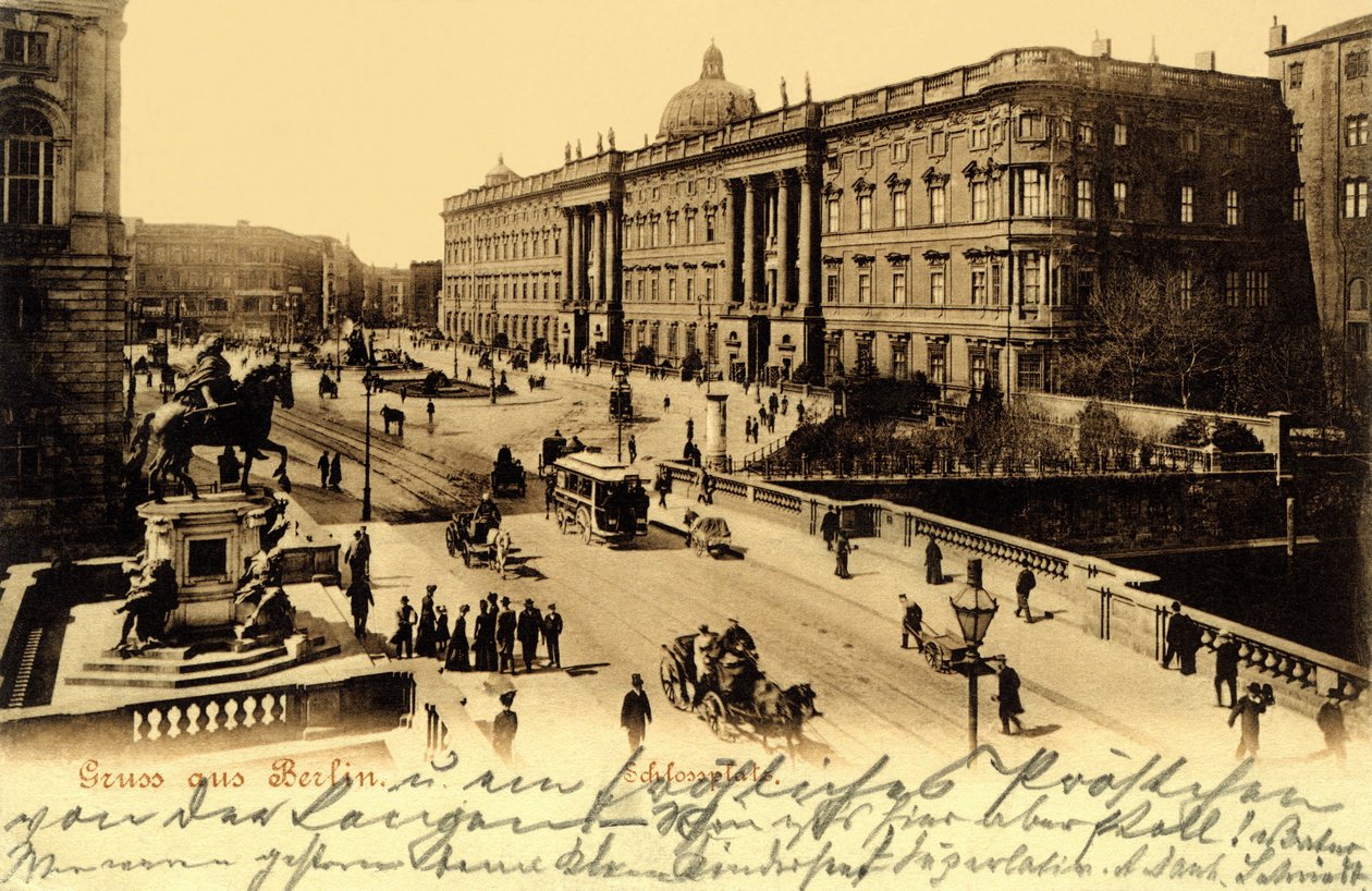Németország , Berlin , a német császár palotája , képeslap 1904 körül. alkotó: Unknown photographer