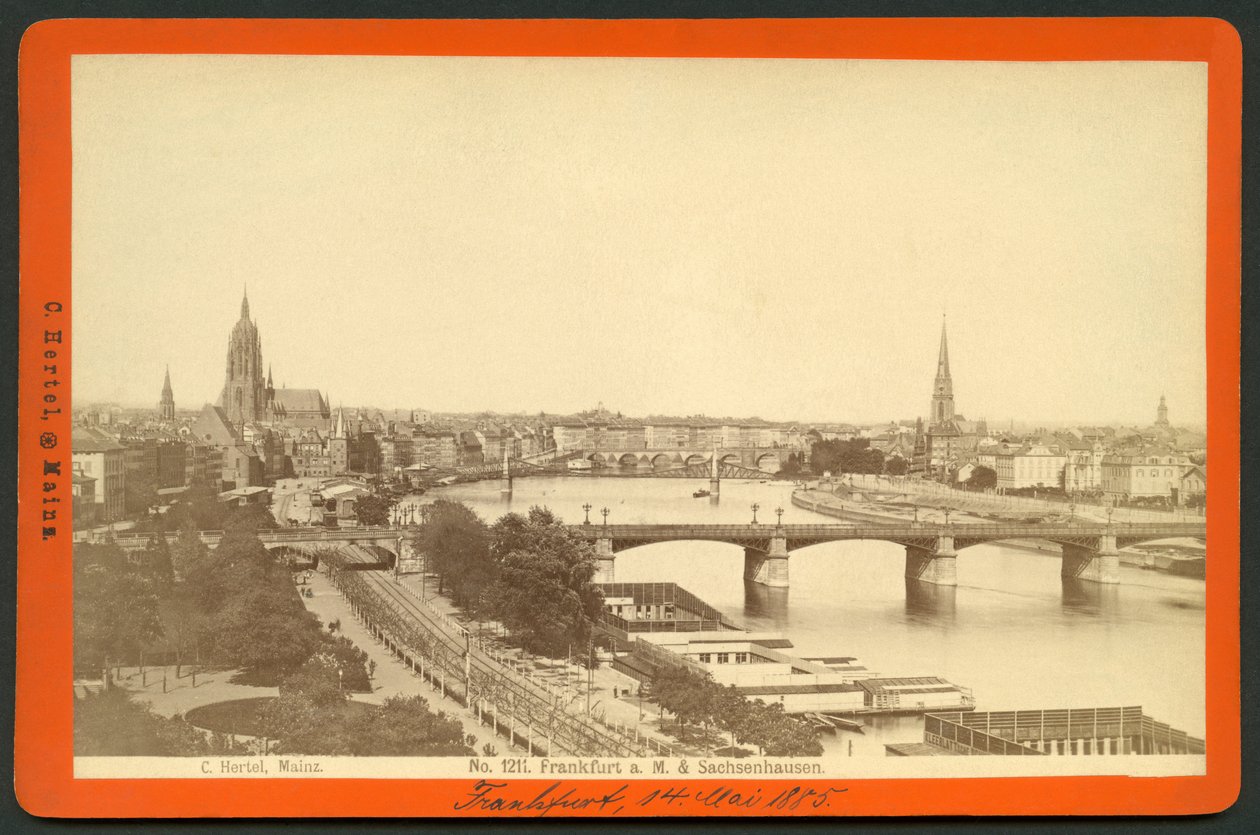 Németország, Hessen, Frankfurt am Main és Sachsenhausen, kiadó: C. Hertel, Mainz alkotó: Unknown photographer