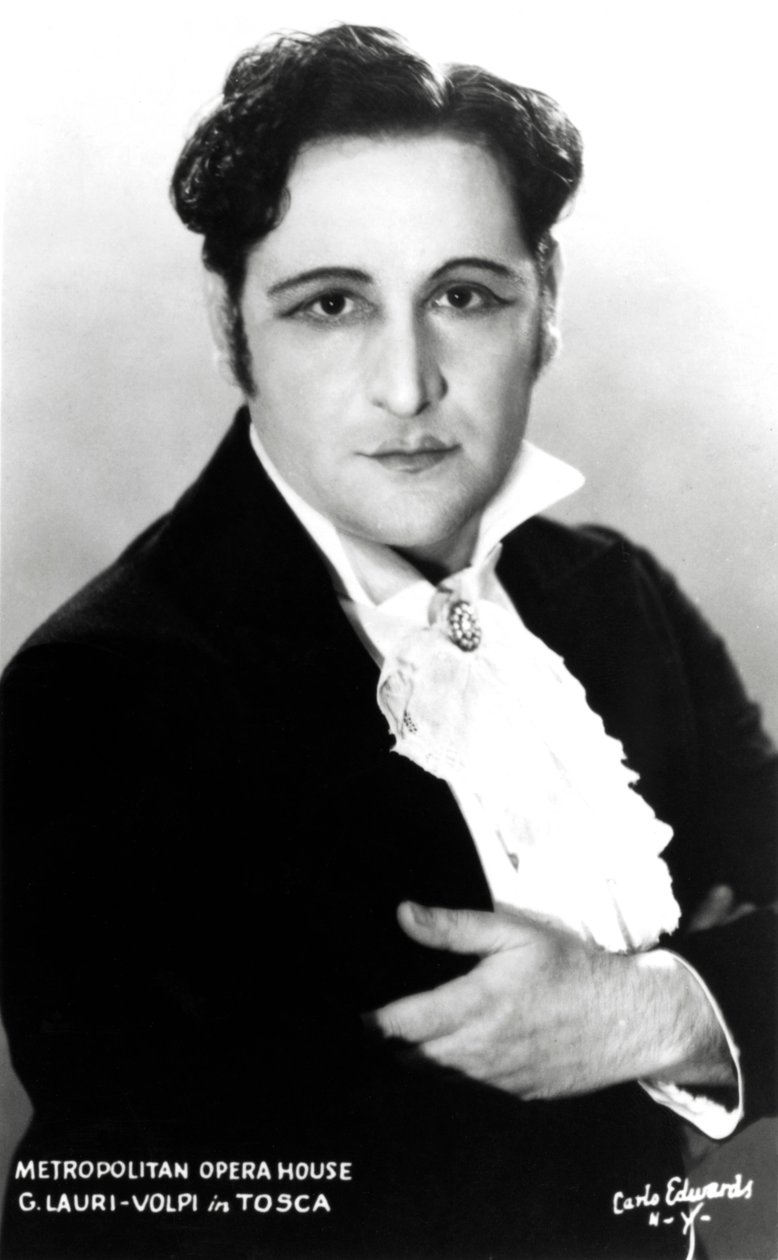 Giacomo Lauri-Volpi a "Tosca"-ban - a New York-i Metropolitan Operaházban alkotó: Unknown photographer
