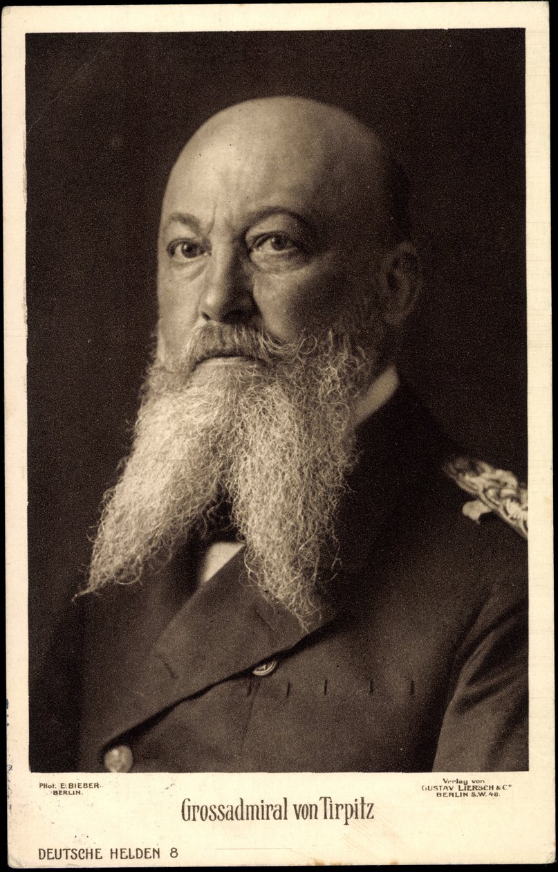 Alfred von Tirpitz nagyadmirális, portré, Liersch alkotó: Unknown photographer