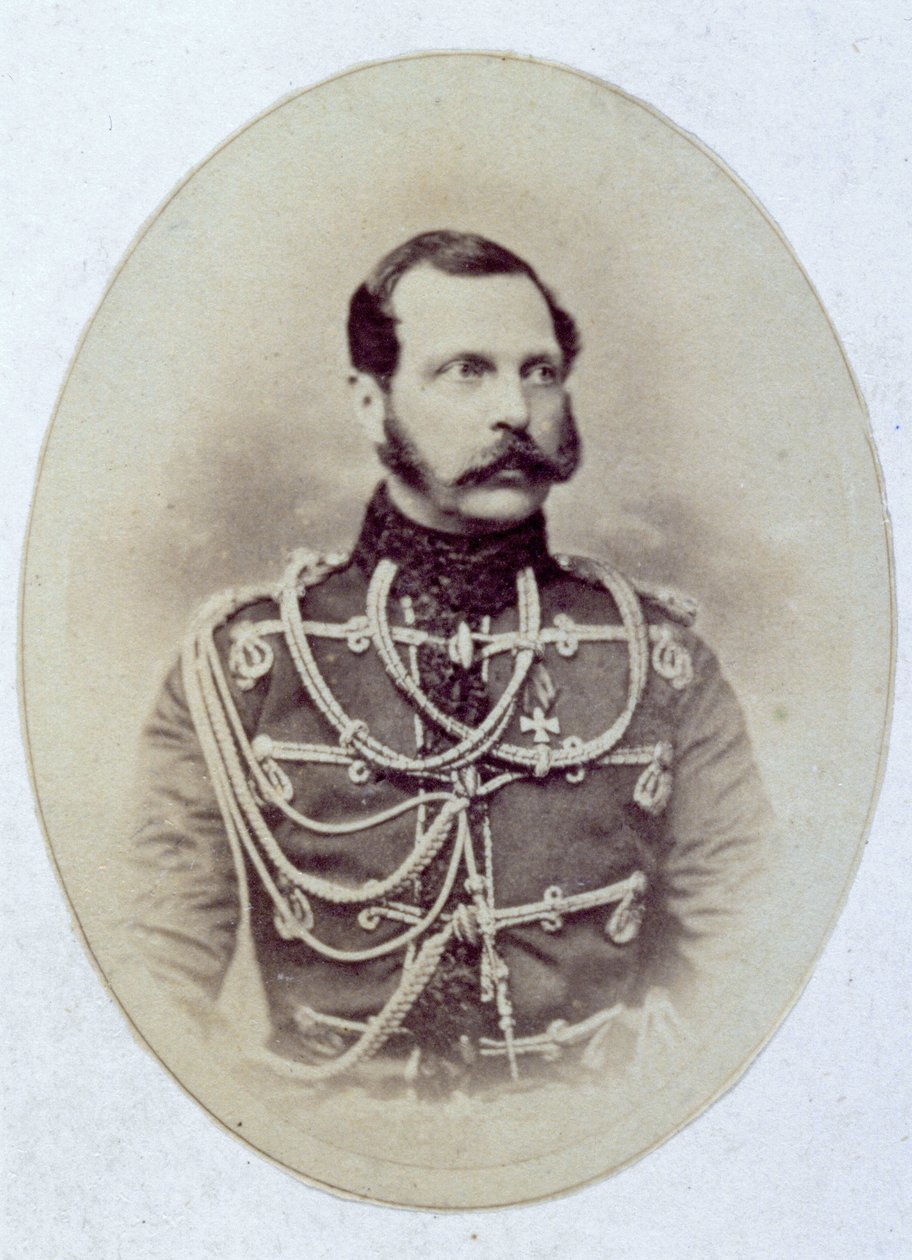 II. Sándor orosz cár félalakos portréja alkotó: Unknown photographer