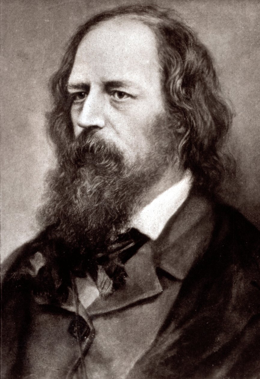 Alfred Tennyson, a híres angol költő félhosszú portréja alkotó: Unknown photographer