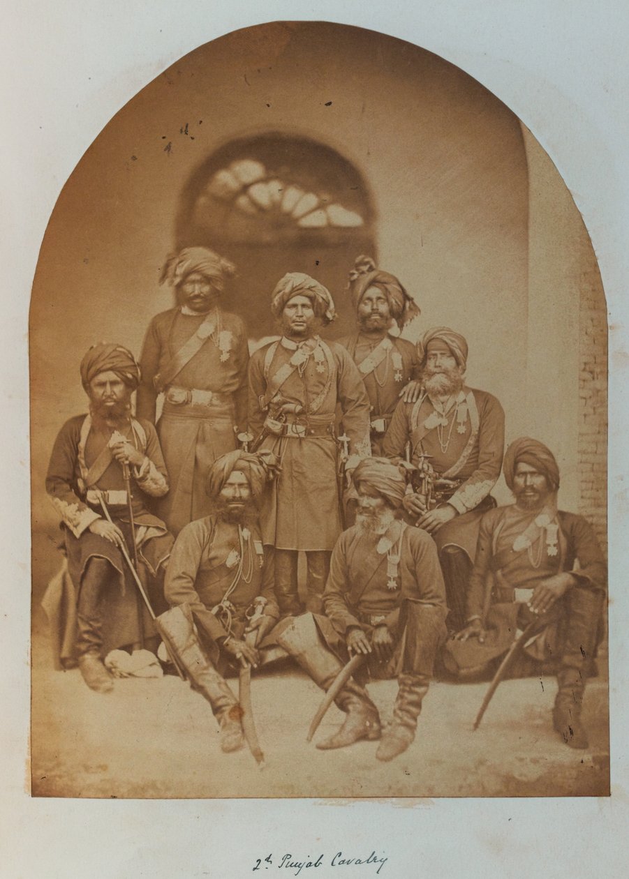 Az indiai hadsereg tisztjei és altisztei, valamennyien az Indiai Érdemrend birtokosai alkotó: Unknown photographer