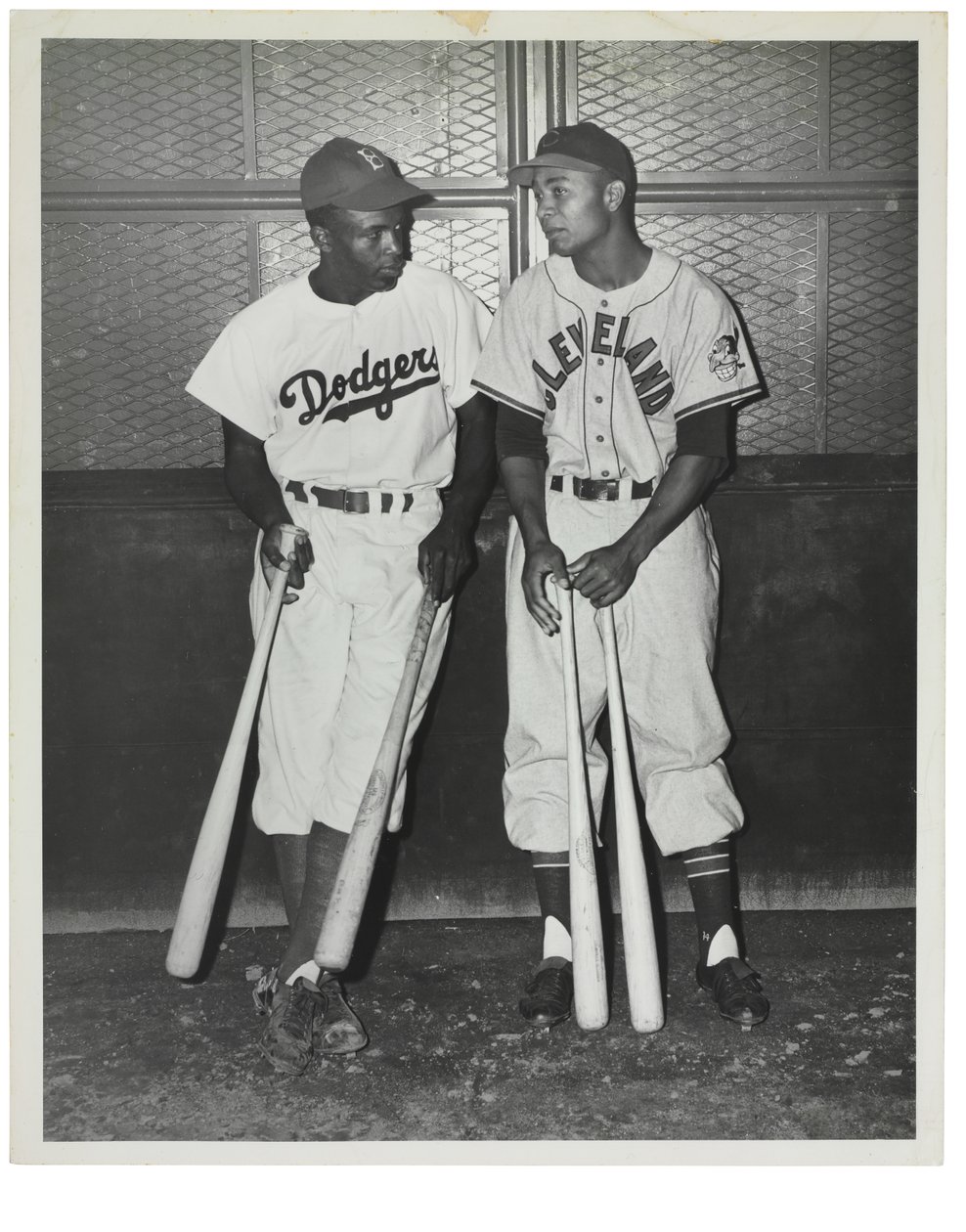 Jackie Robinson és Larry Doby, 1947 körül (fotó (f/w) alkotó: Unknown photographer