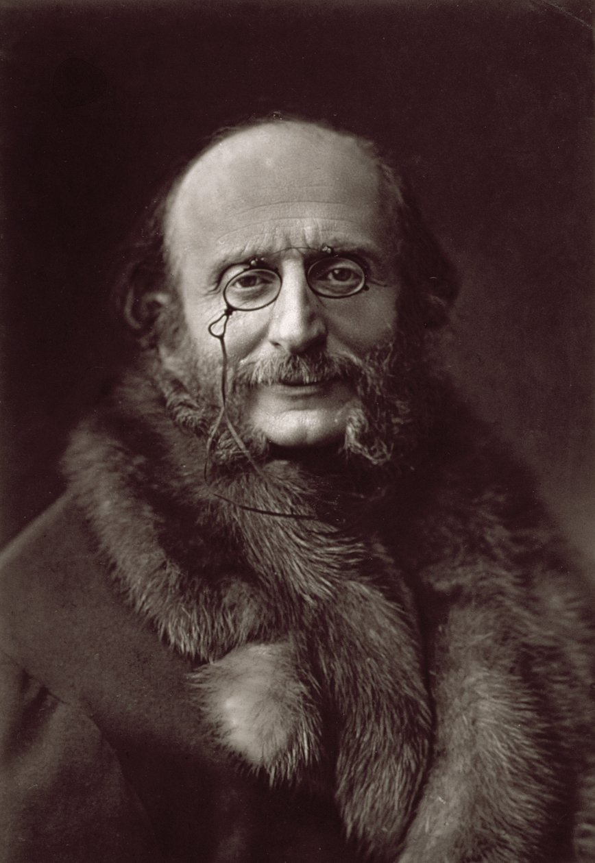 Jacques Offenbach (1819-80), német zeneszerző (f/w fotó) alkotó: Unknown photographer