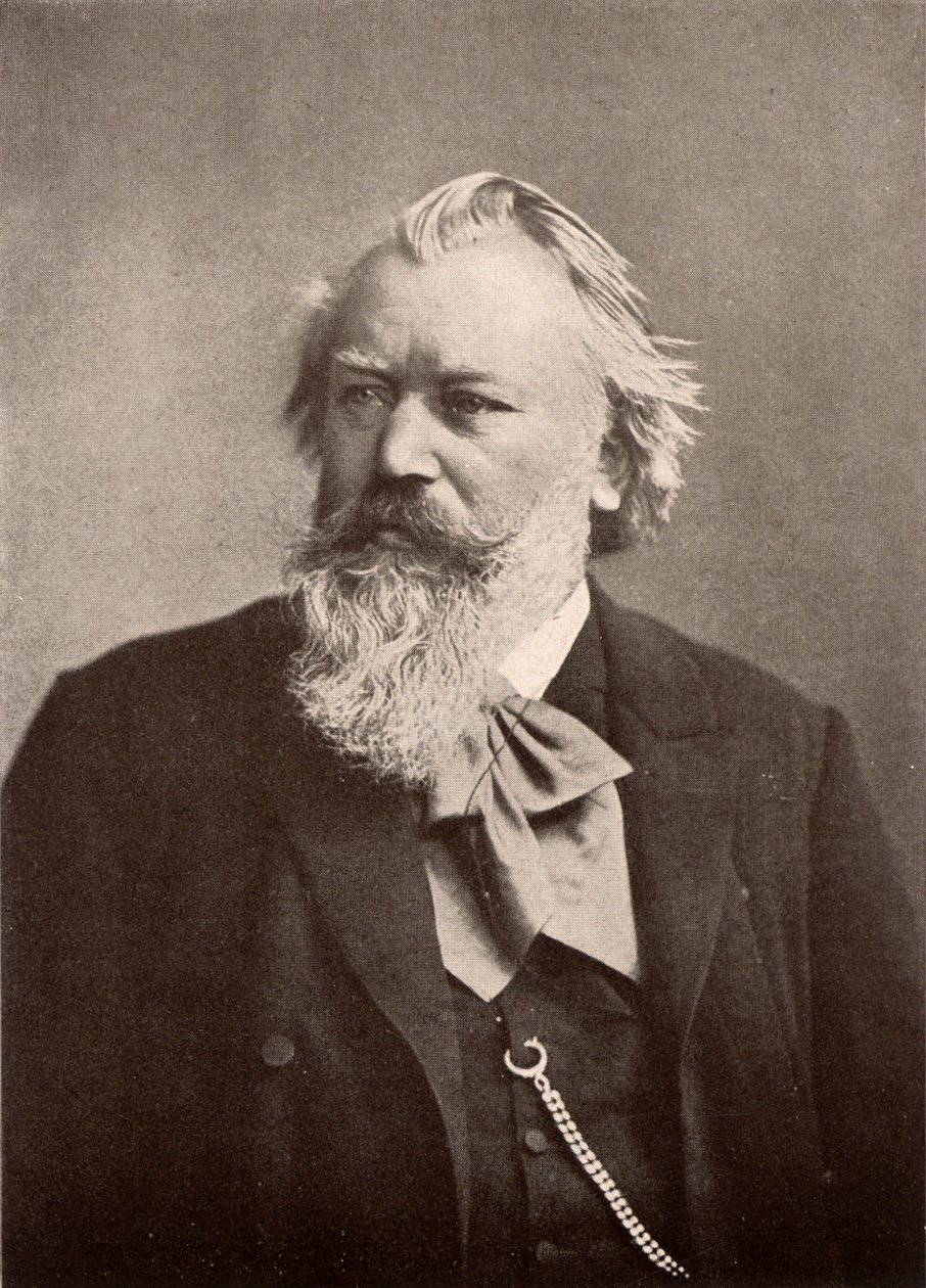 Johannes Brahms (1833-1897) alkotó: Unknown photographer