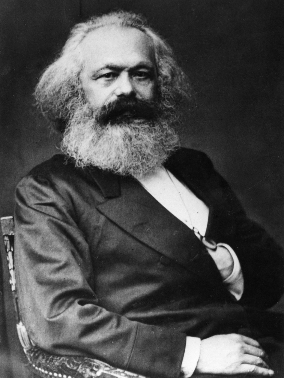 Karl Marx (1818-1893), német szocialista teoretikus és forradalmár alkotó: Unknown photographer