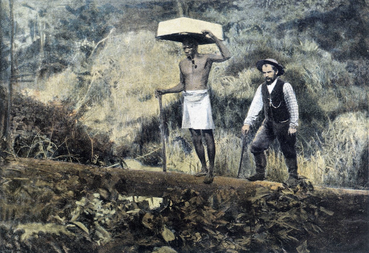 Kentzer: aranykereső és hordozója - fényképezés, 19. század vége alkotó: Unknown photographer